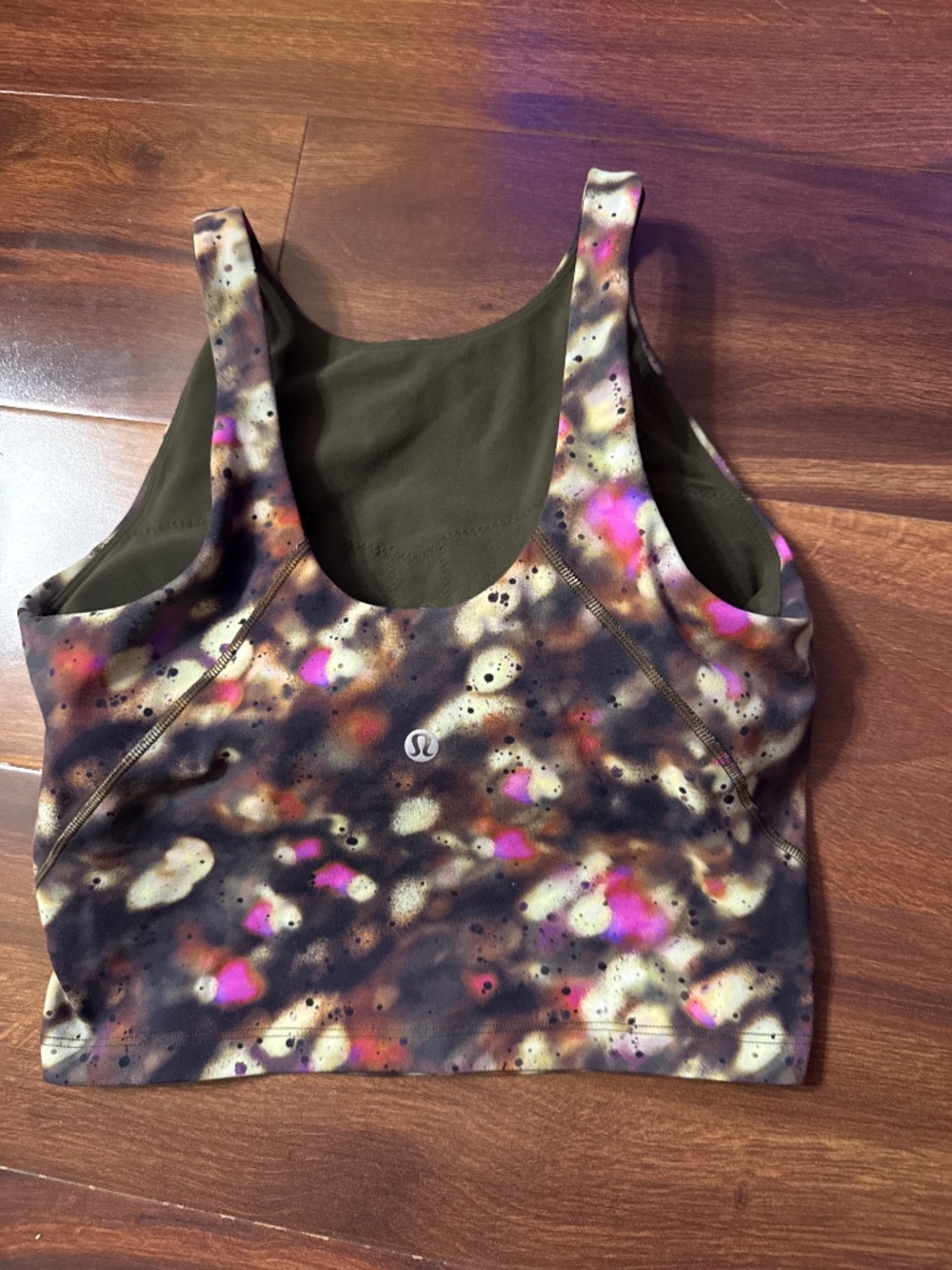 LULULEMON Athletica Multi Colored Tie Dye Sports Bra size 4 - Picture 2 of 6